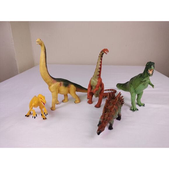 Vintage Safari Ltd Dinosaur Lot 3 Safari Dinosaurs 2 Random - Picture 1 of 13